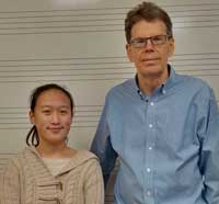 Congratulations Janet Chen, 95 on Level ARCT Harmony and Counterpoint with her harmony and counterpoint Teacher Peter Ware